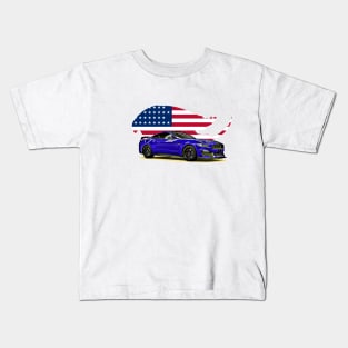 GT500 Mustang USA Print Kids T-Shirt